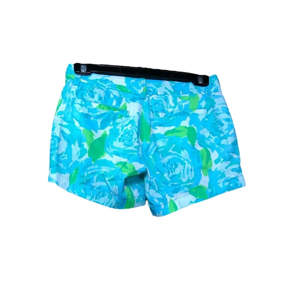 Lilly‎ Pulitzer Blue green white Patter Side slit Pockets